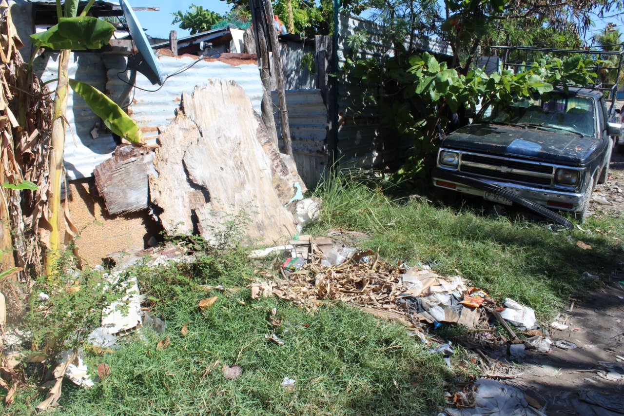 Vecinos solicitan el saneamiento de varias partes de la zona habitacional, así como a la empresa PASA, para que se acerque a recoger la basura que hay en la zona.