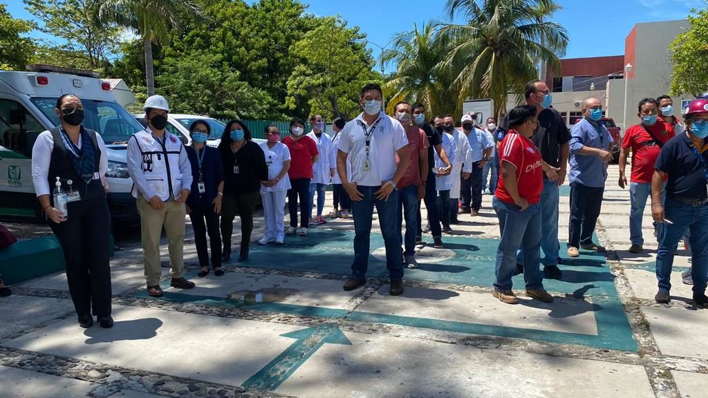 Participa IMSS Campeche En Simulacro Nacional Para Reforzar Cultura De